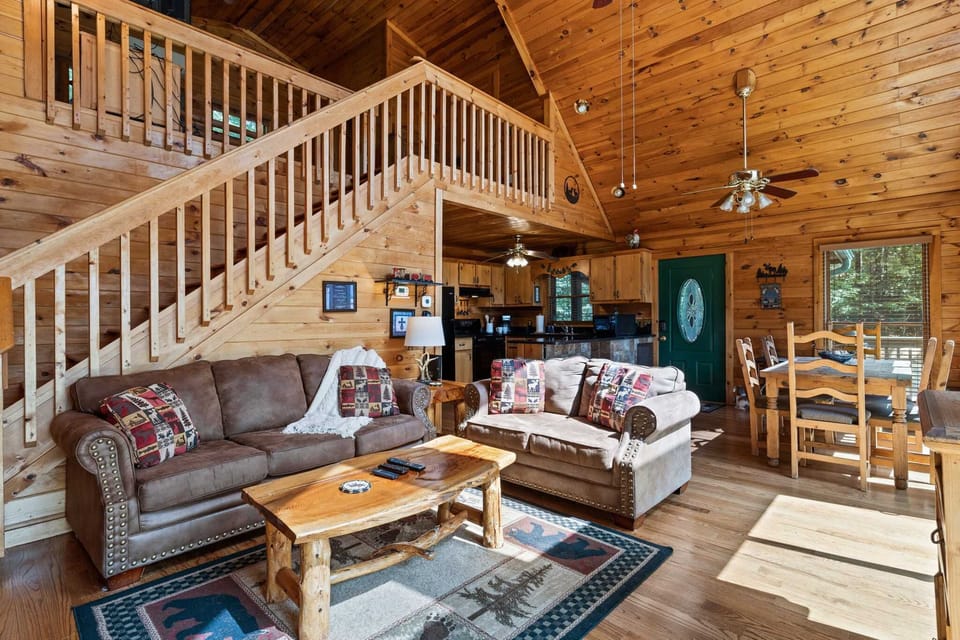 Step inside and let the wooden walls whisper sweet nothings while you enjoy togetherness: nature, s'mores, and heartwarming memories await!