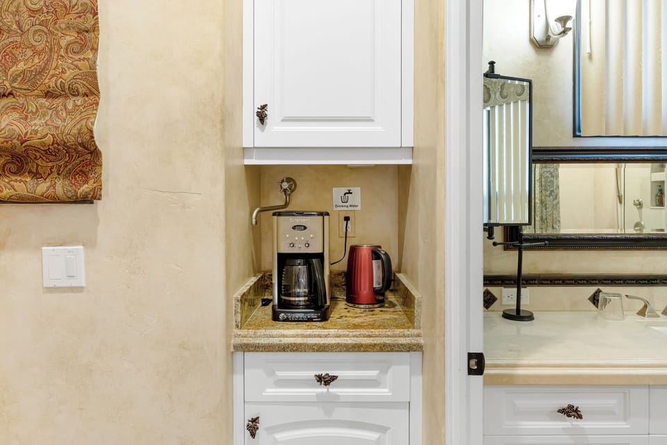 Coffee station.