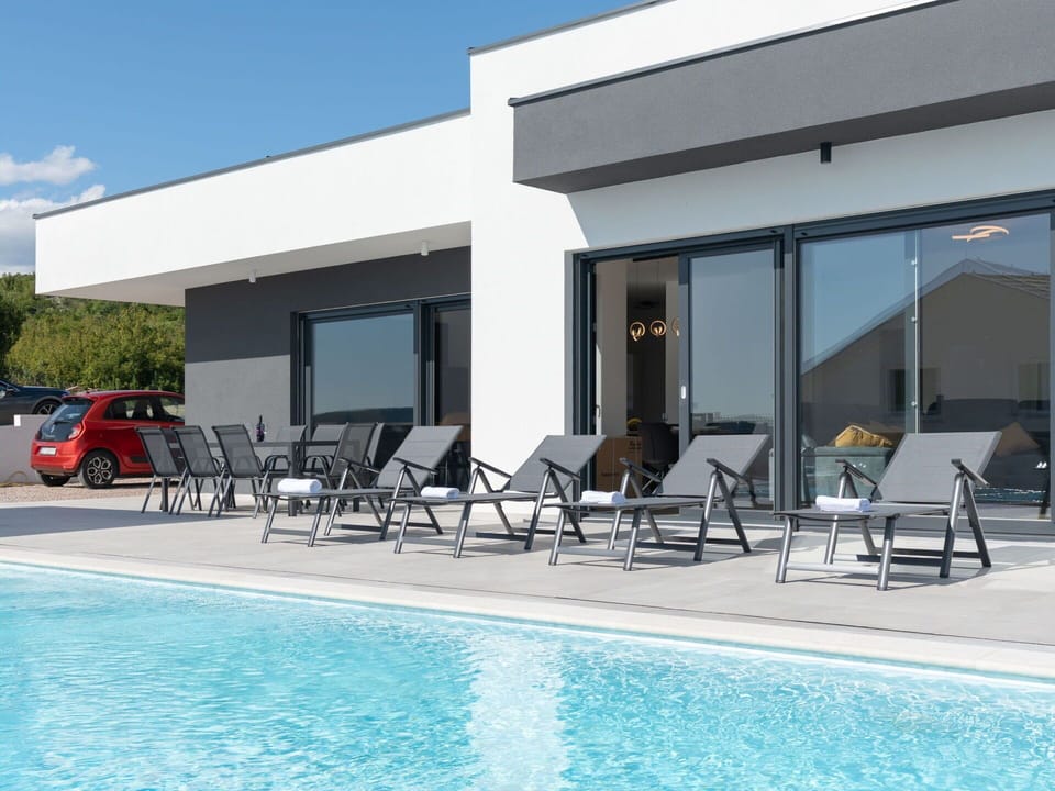 Composite Material, Swimming Pool, Shade, Outdoor Furniture, Chair, Design, Resort, Daylighting, Eco Hotel, Hotel