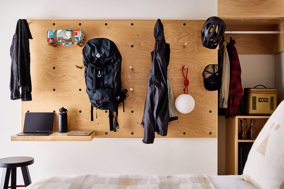Hang coats and gear neatly for a stress-free arrival.