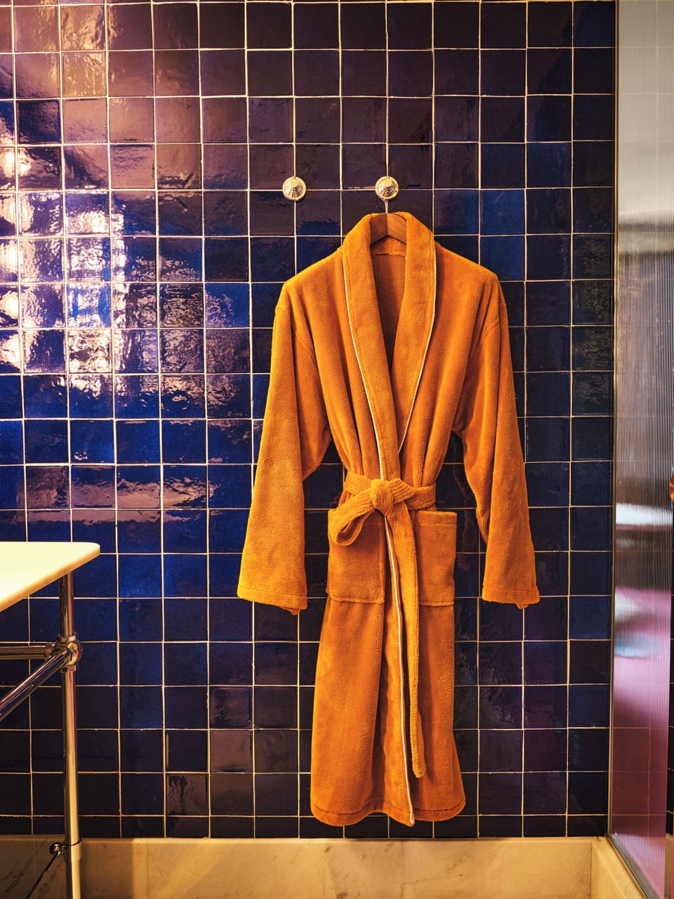 Free toiletries, hair dryer, bathrobes, heated floors