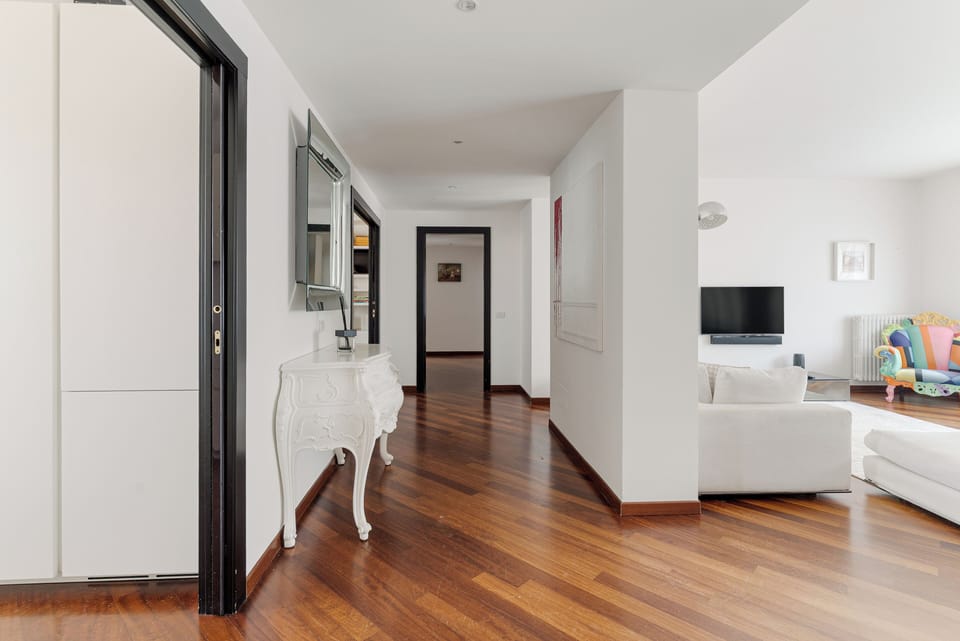 Apartment | Living area | 30-inch flat-screen TV with digital channels