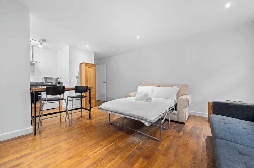 Open plan living and dining with beautiful wooden floors and loads of natural light