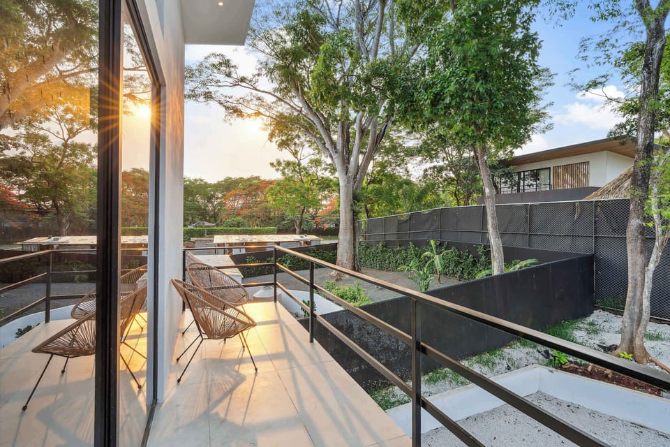 Golden hours beckon from the outdoor Patio.

