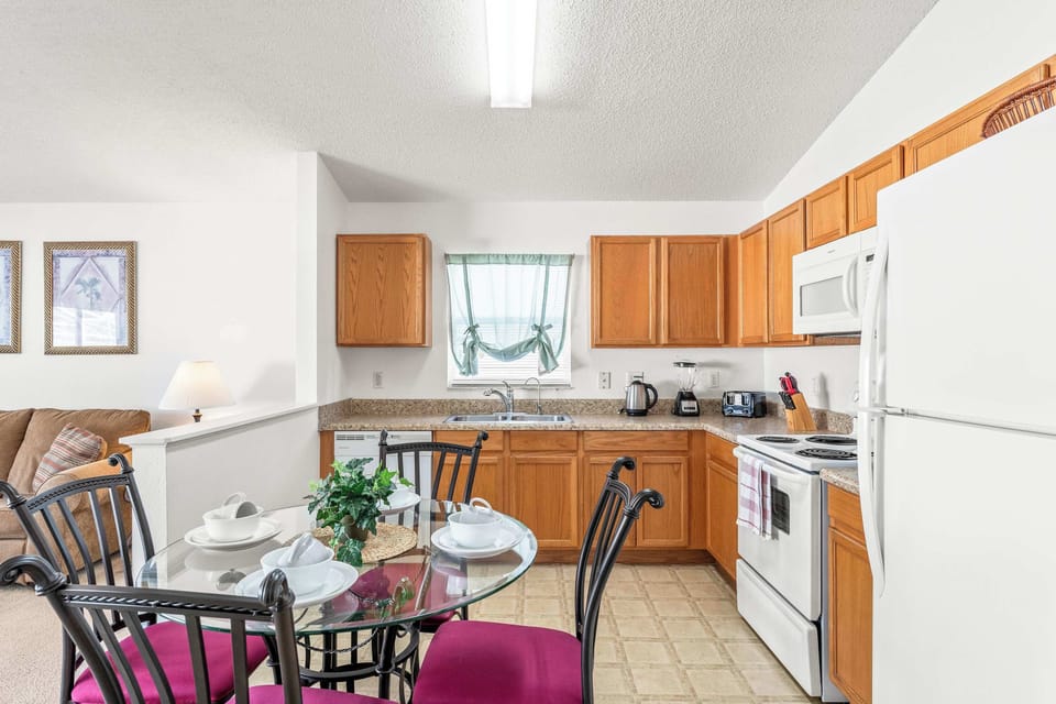 Prepare your favorite meals in the full kitchen