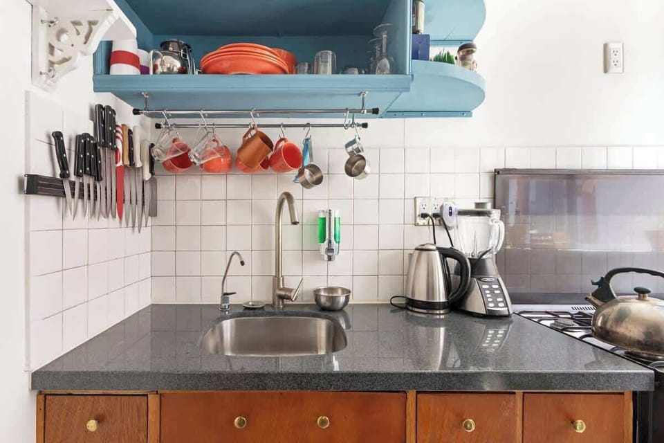 Prepare everything; from coffee to a turkey in our practical kitchen