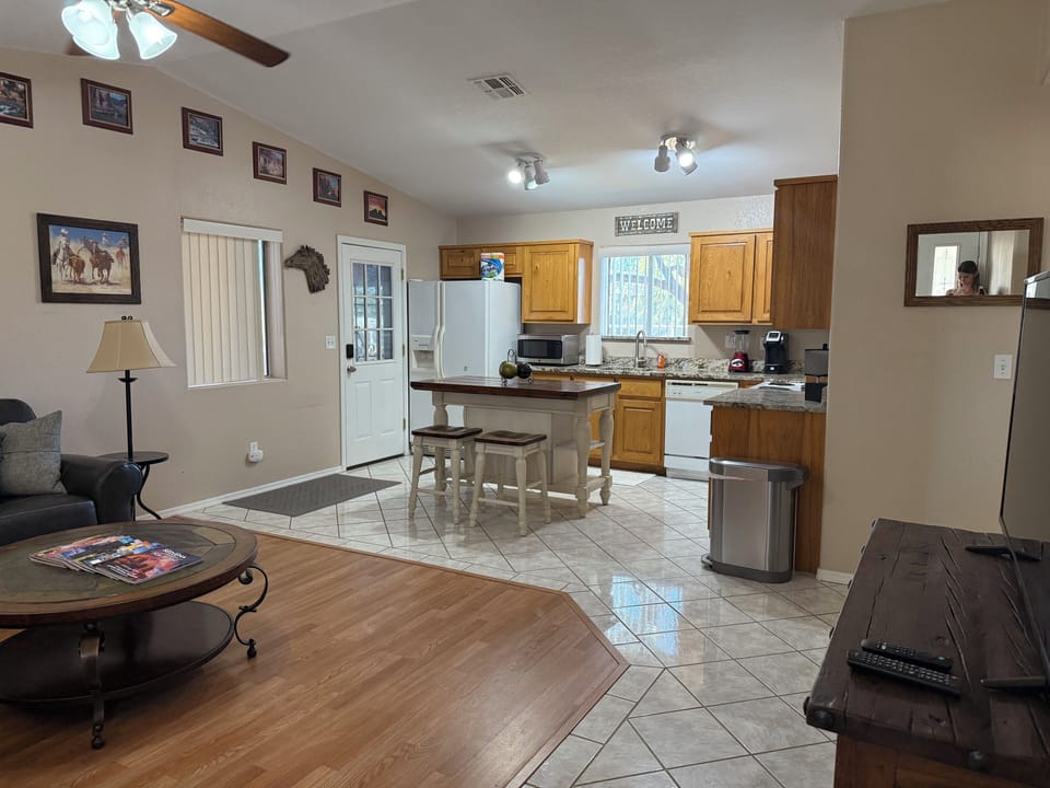 Living Area Open to Kitchen