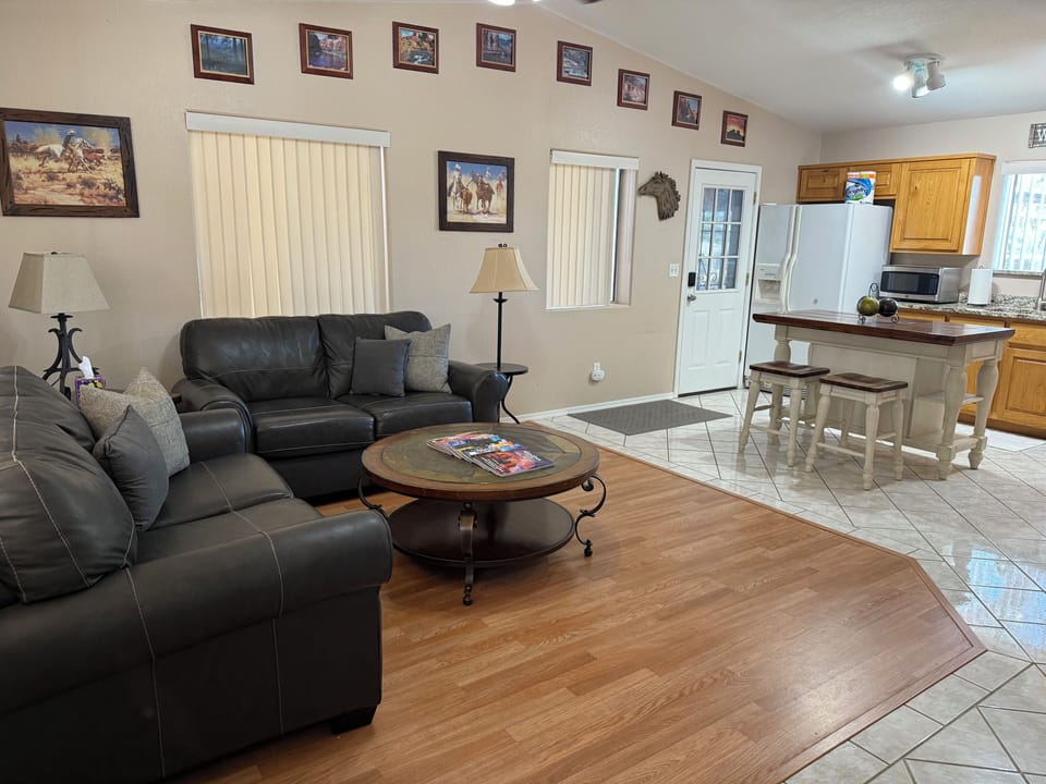 Living Area Open to Kitchen