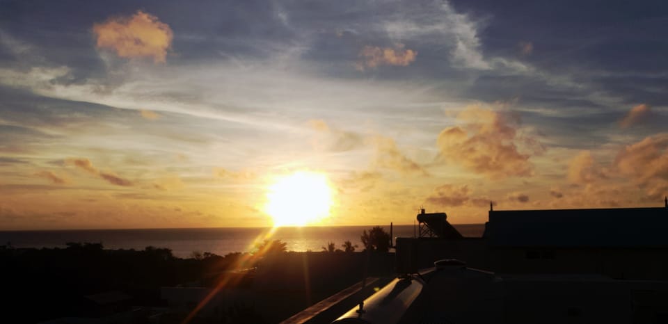 sunst from Roof terrace 