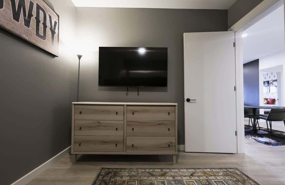 Entertainment made easy with a smart TV for your convenience.