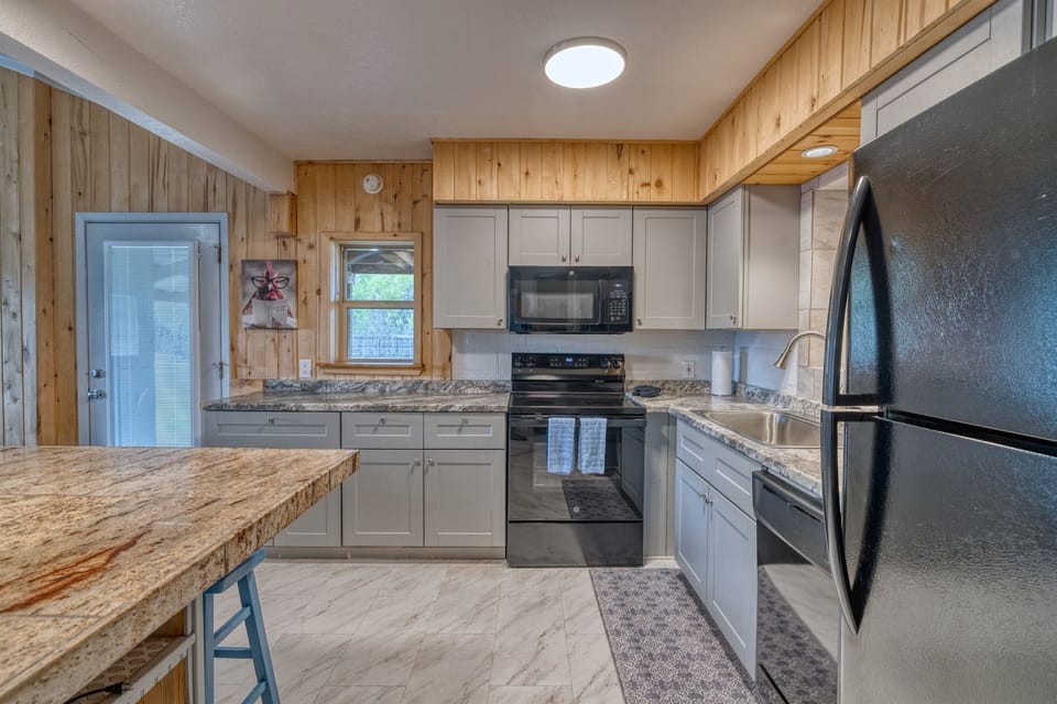 Fully stocked kitchen