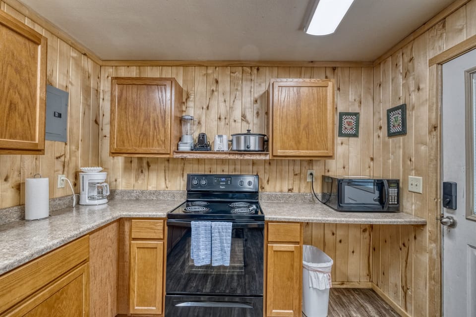 Fully stocked kitchen