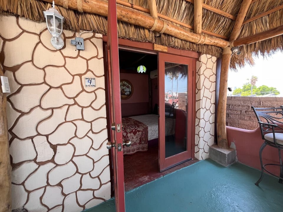 Unique bedroom setting boasting incredible views at your service