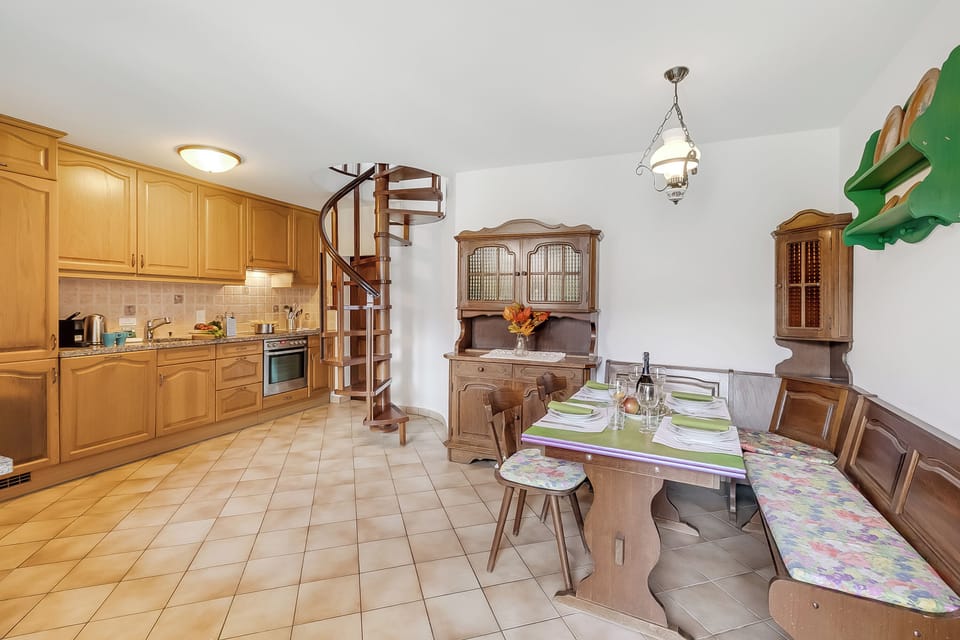 Kitchen and dining area