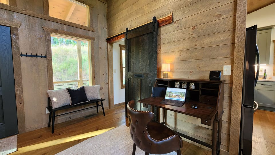 Remote work space.