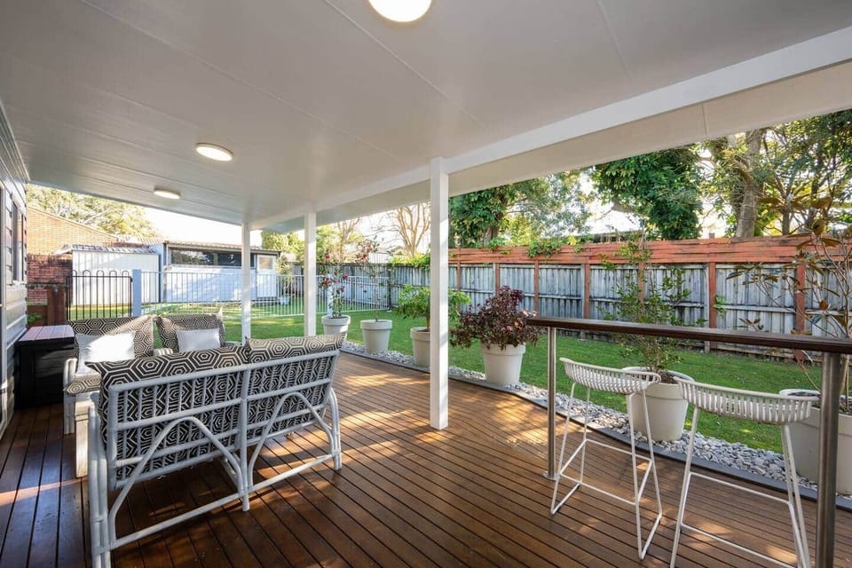 North facing deck/balcony/patio