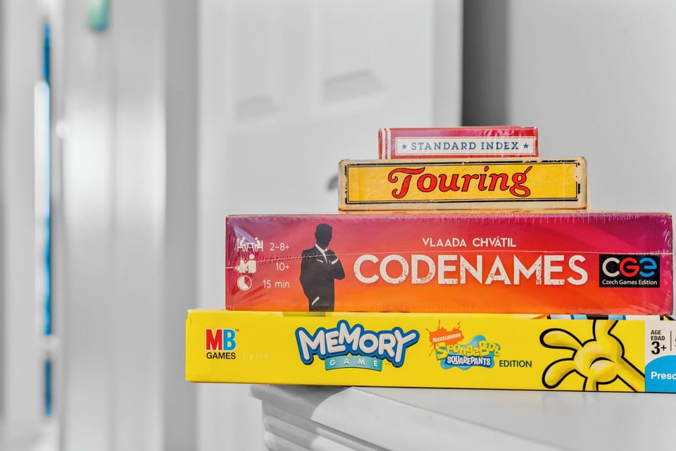 Grab a fun, friendly competitive game with your guests before or after a wonderful dinner in PCB!