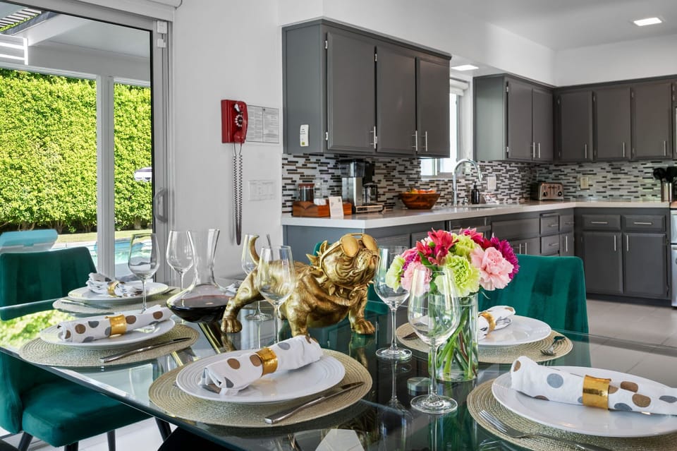 Dining Area | Nova Mae in Palm Springs, California by Luxus Vacation Properties