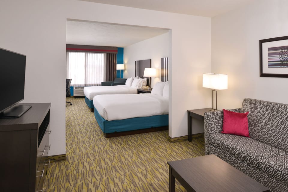 Suite, Multiple Beds | In-room safe, desk, blackout drapes, iron/ironing board