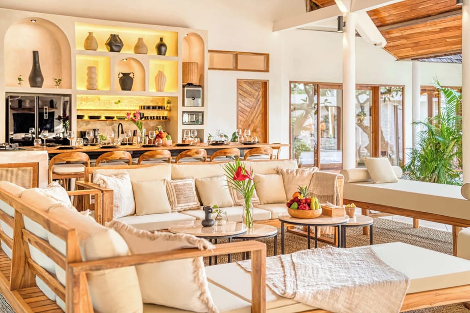 A spacious lounge designed for connection and quiet relaxation