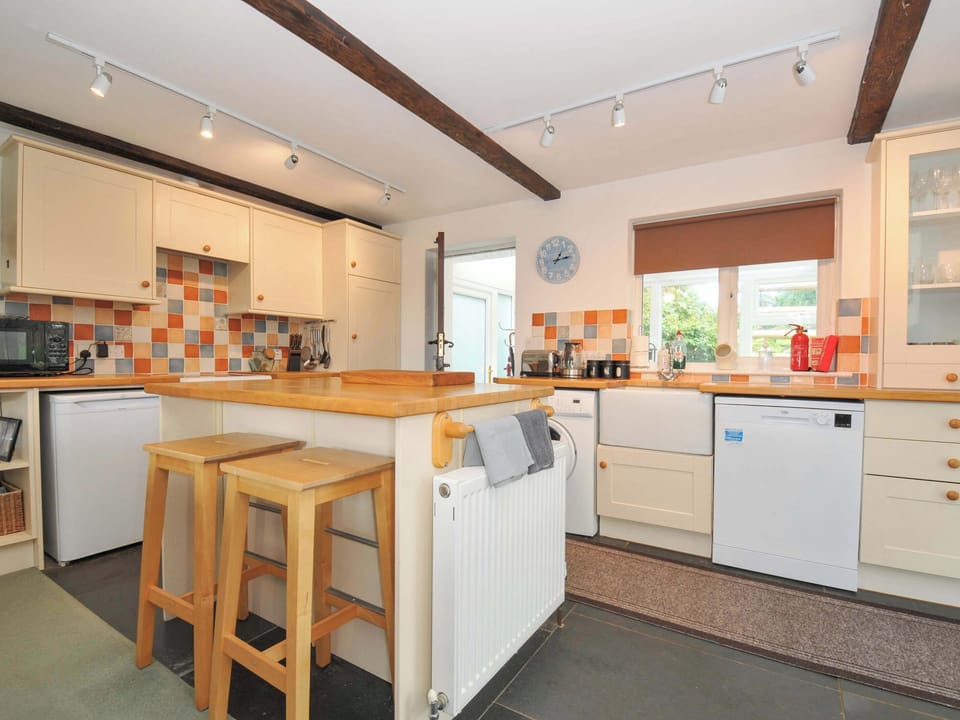 Fridge, microwave, dishwasher, toaster