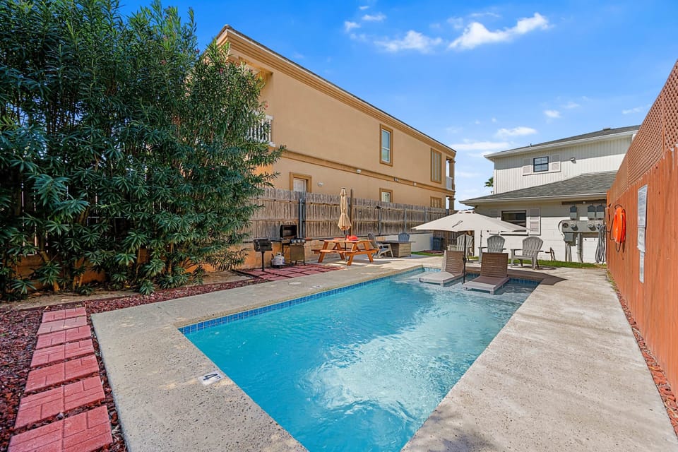 Your private pool and BBQ area.