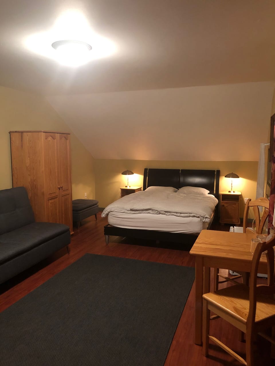Large Double Room #2 | Premium bedding, desk, blackout drapes, soundproofing