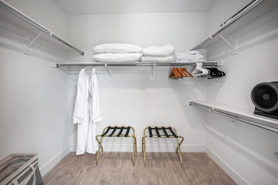 Primary Closet | The Dakota in Indian Wells, California by Luxus Vacation Properties