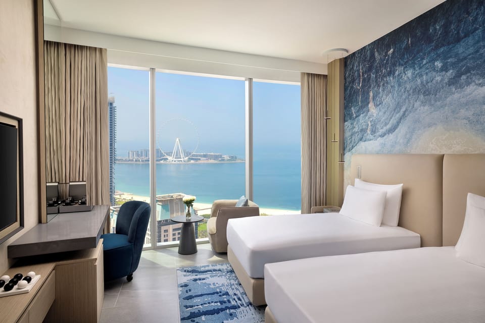 Premium Room, 2 Twin Beds, Sea View | Premium bedding, down comforters, minibar, in-room safe