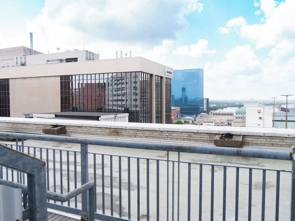 - City view from private balcony overlooking downtown
- Apartment stay with skyline scenery and open-air space
- Great spot to enjoy morning coffee or evening breeze
