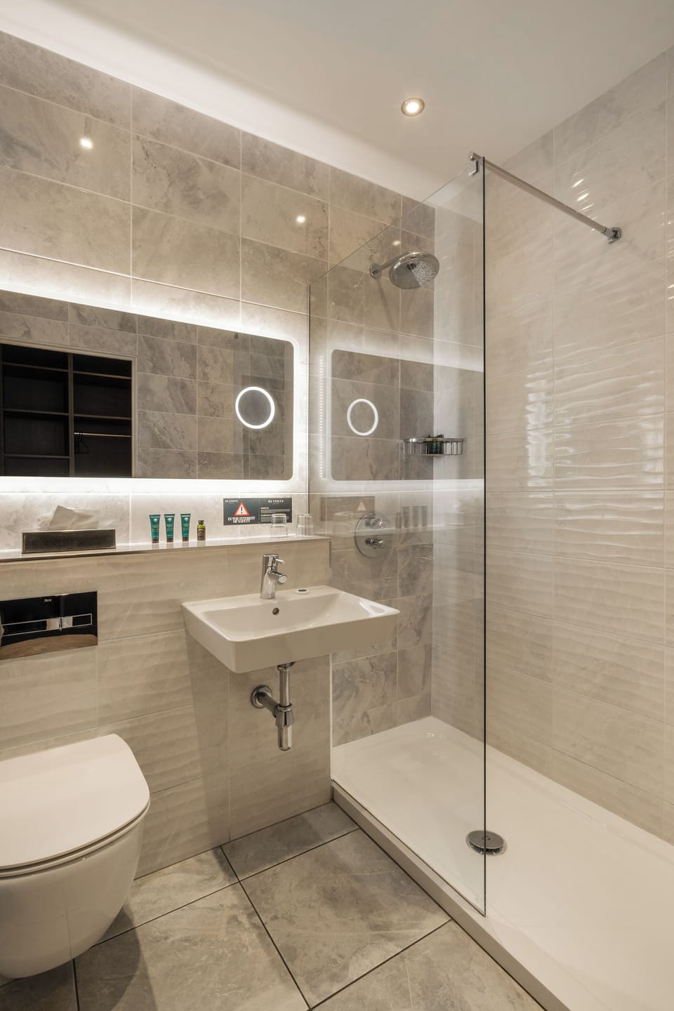 Free toiletries, hair dryer, slippers, towels