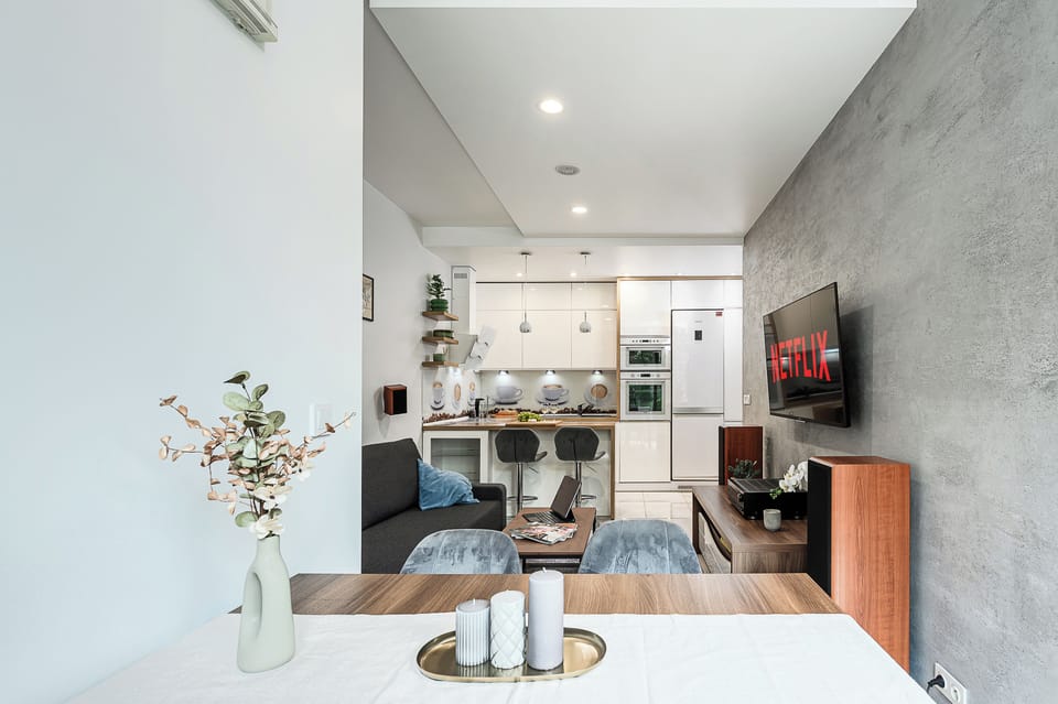 Comfort Apartment, Balcony, City View | Blackout drapes, iron/ironing board, cribs/infant beds, free WiFi
