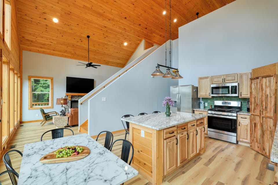 Spacious and bright kitchen perfect for culinary creations.