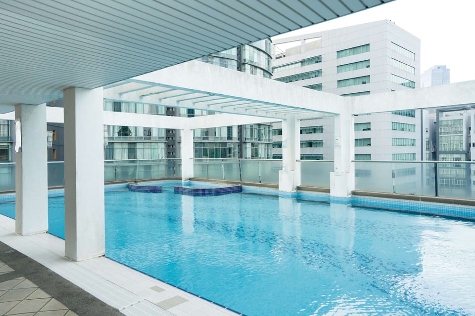 A beautiful outdoor pool.