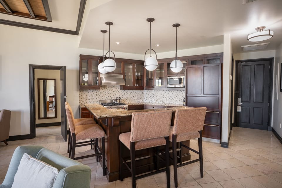 Cook with ease in the elegant kitchen and granite counters.