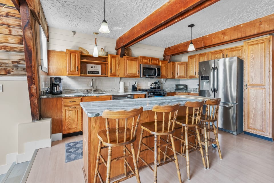 Kitchen from loft stairs