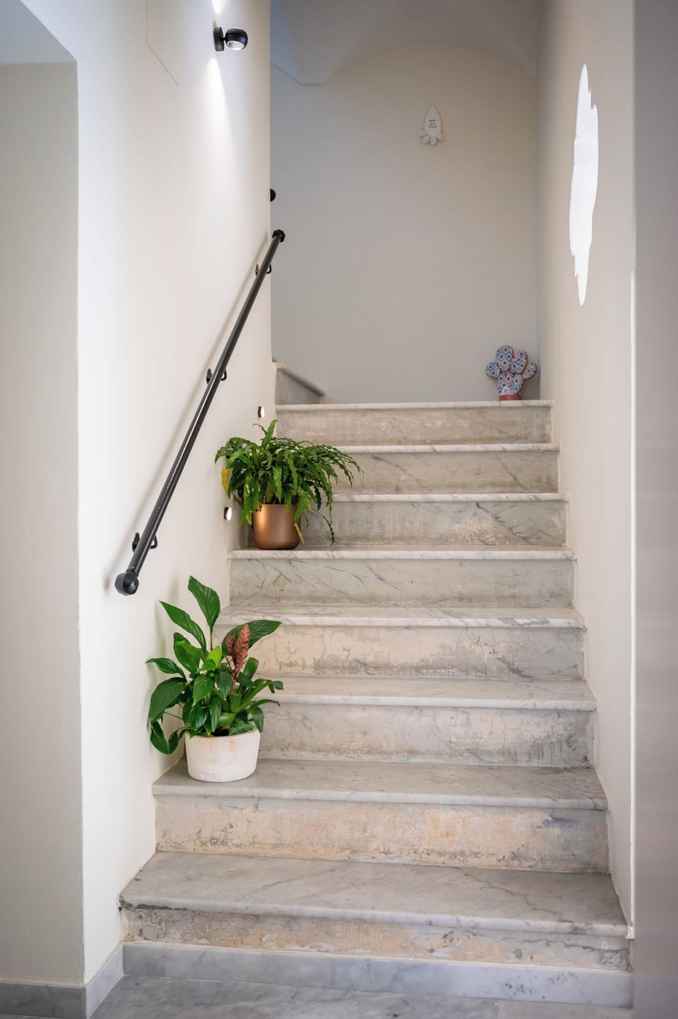 Handrails in stairways