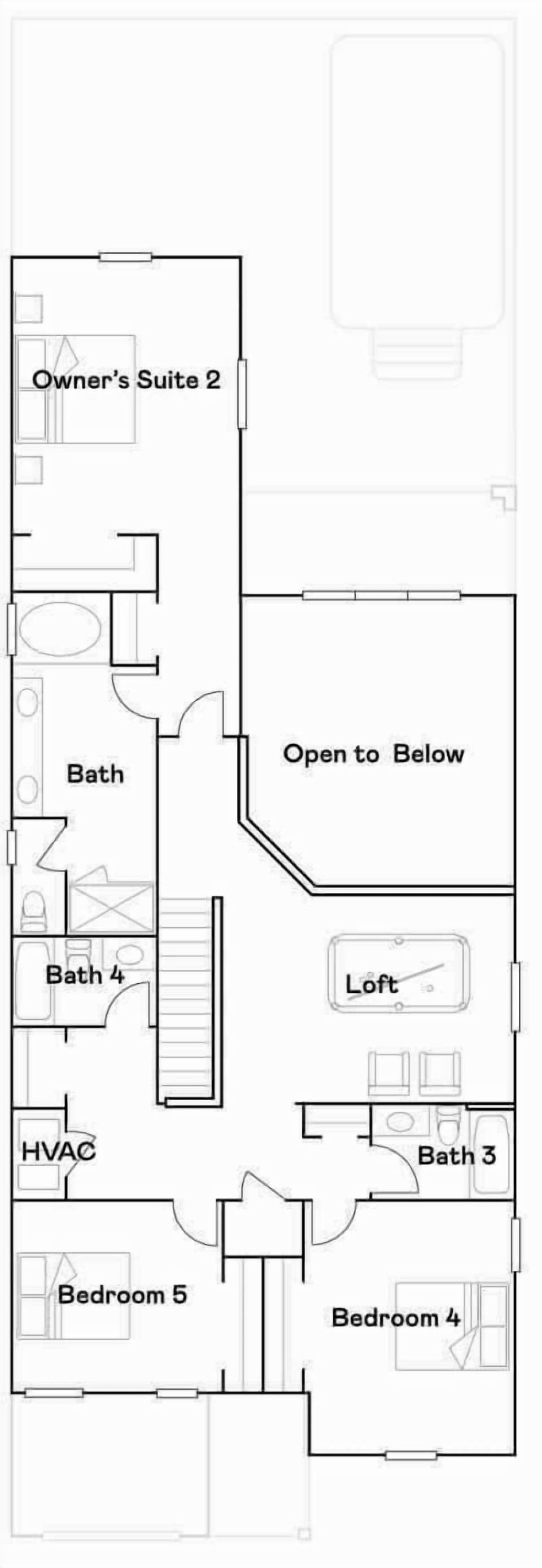 Upstairs layout