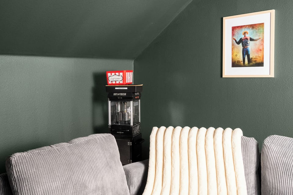 Our theater room isn't complete without freshly made popcorn!