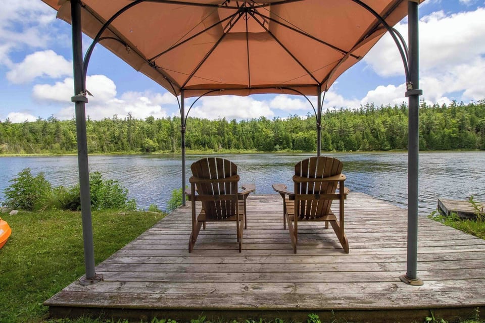 Waterfront Deck with Shade