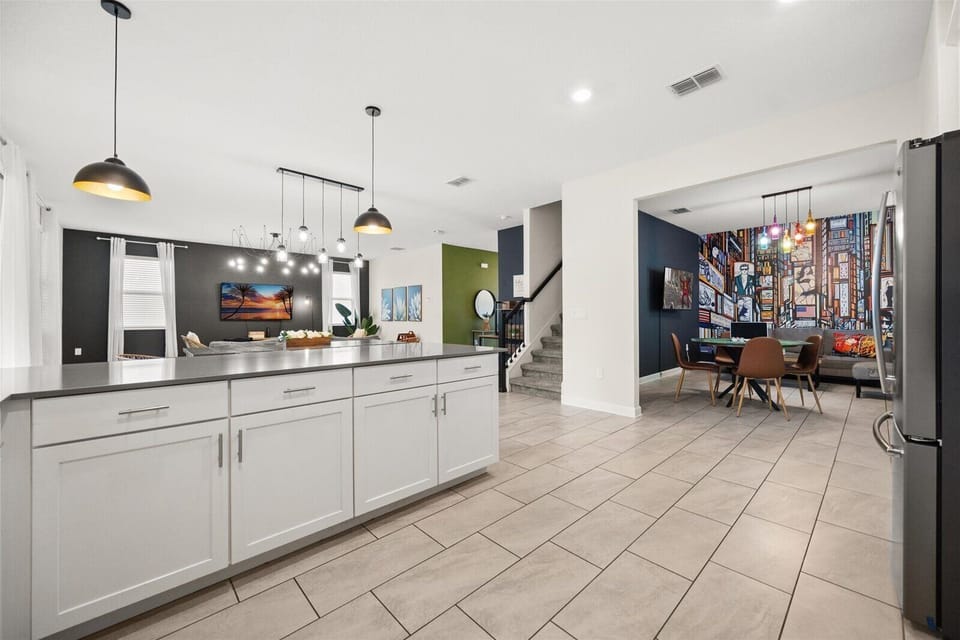 Family Villa | Private kitchen | Full-size fridge, microwave, stovetop, dishwasher