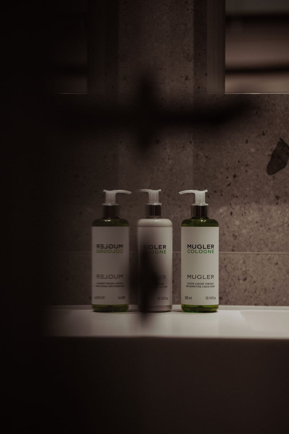 Separate tub and shower, free toiletries, hair dryer, bathrobes