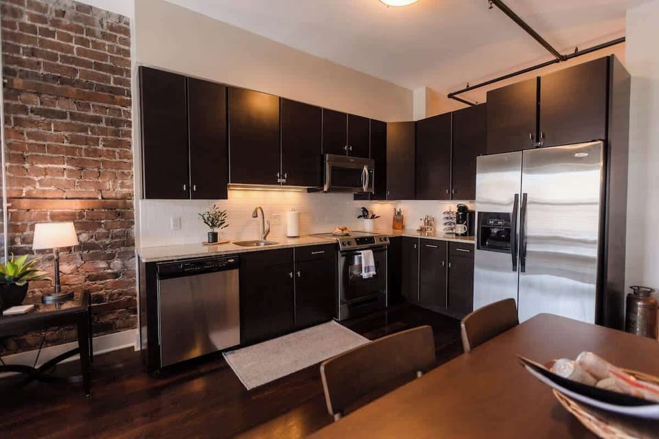 Fully equipped gourmet kitchen for all your cooking needs. A Keurig coffee maker is provides with K-cups to get you started!