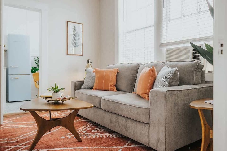 The sofa has a fold out queen size mattress. 