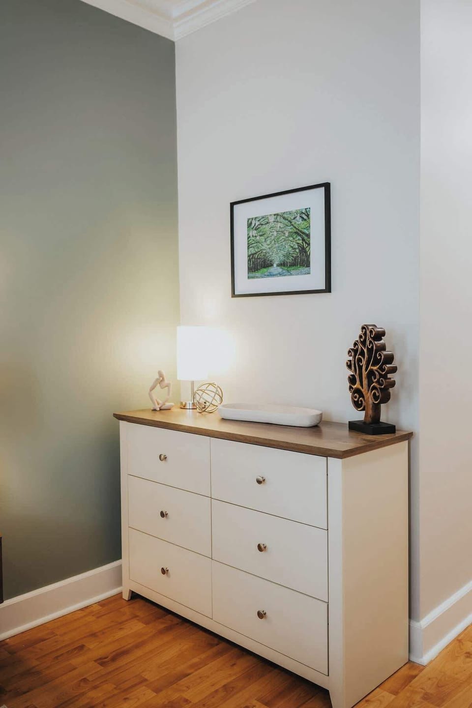 Enjoy ample storage space with a well-designed closet perfect for longer stays