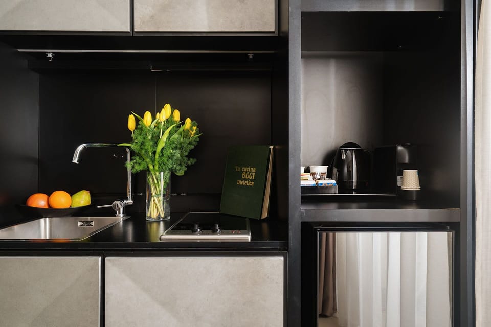 Deluxe Apartment | Private kitchen | Coffee/tea maker, electric kettle