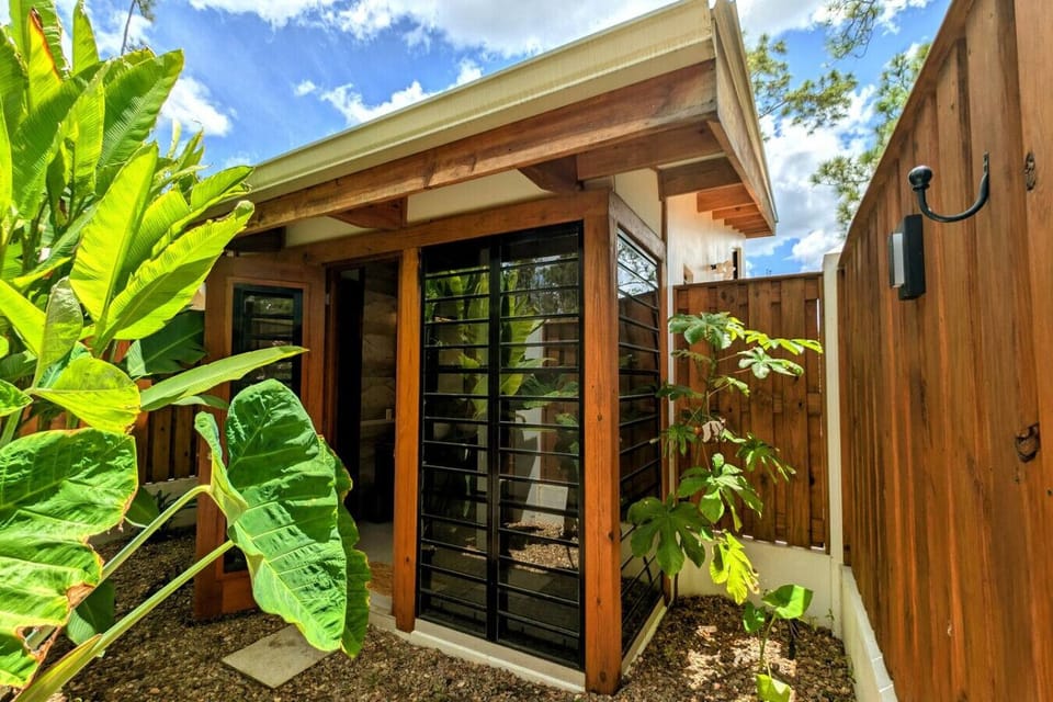 Master bathroom exterior view