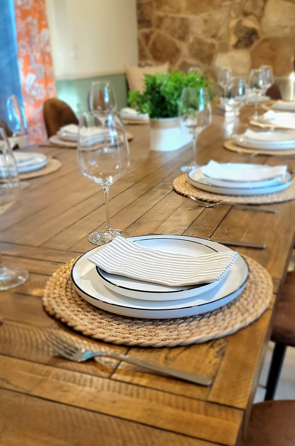 Fully stocked house perfect for hosting casual or formal meals for the group!