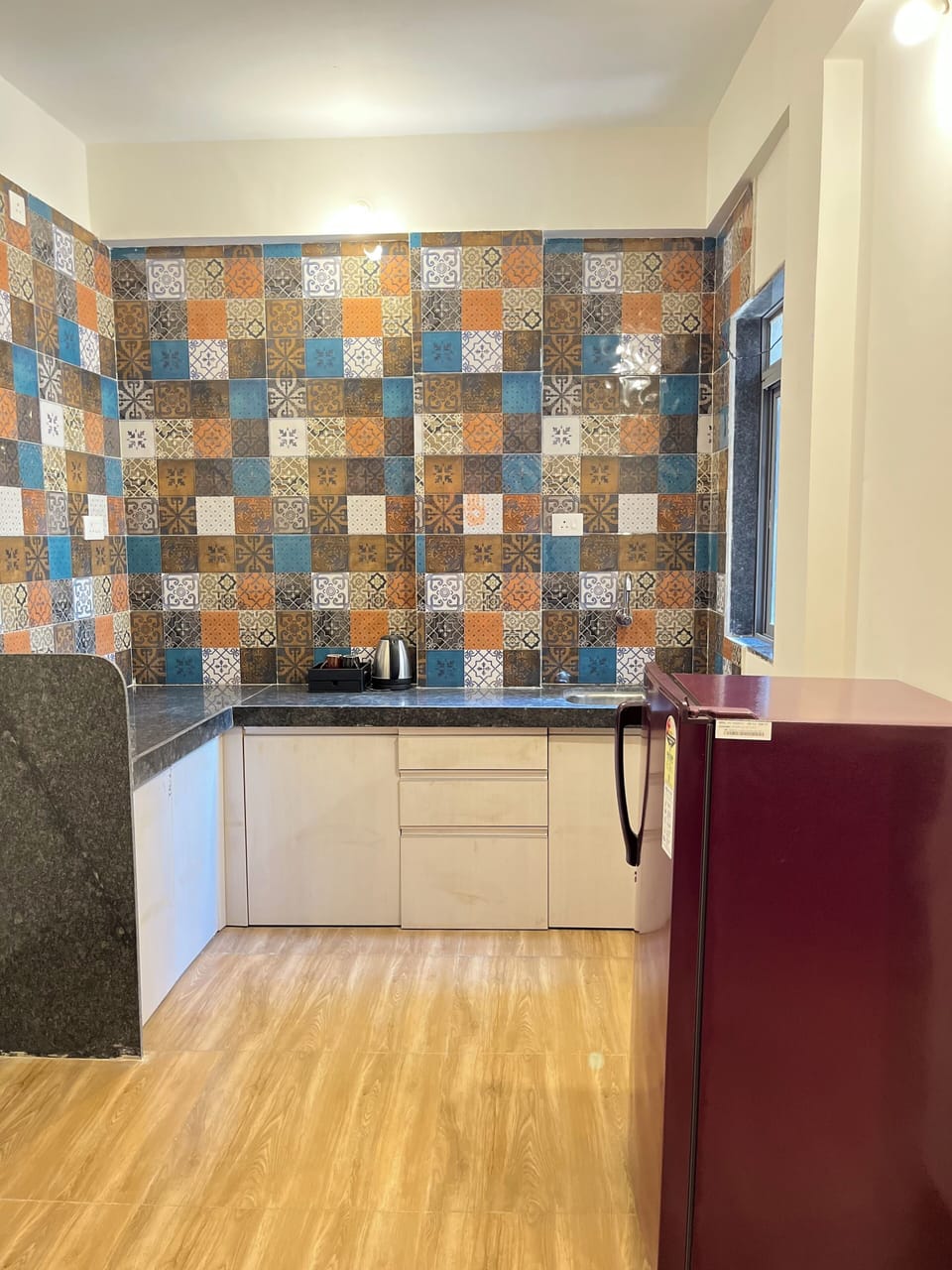 Economy Double Room, 1 Queen Bed | Private kitchen