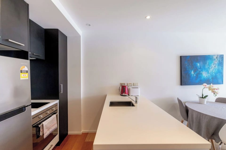 Fully equipped kitchen. Fridge · Microwave · Dishwasher · Oven